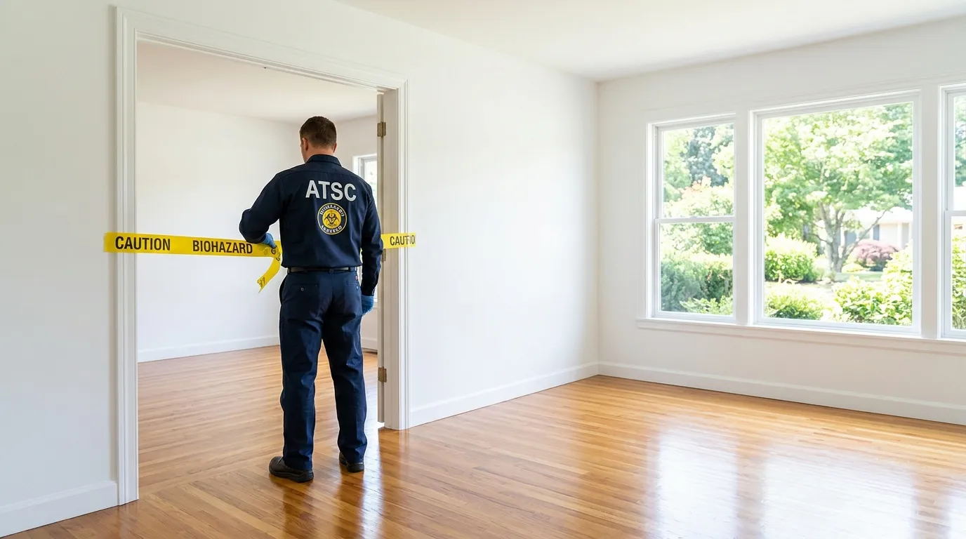 Certified biohazard cleanup crew performing Decomposition Cleanup in Willoughby Hills